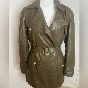 Fendi Leather Trench Coat